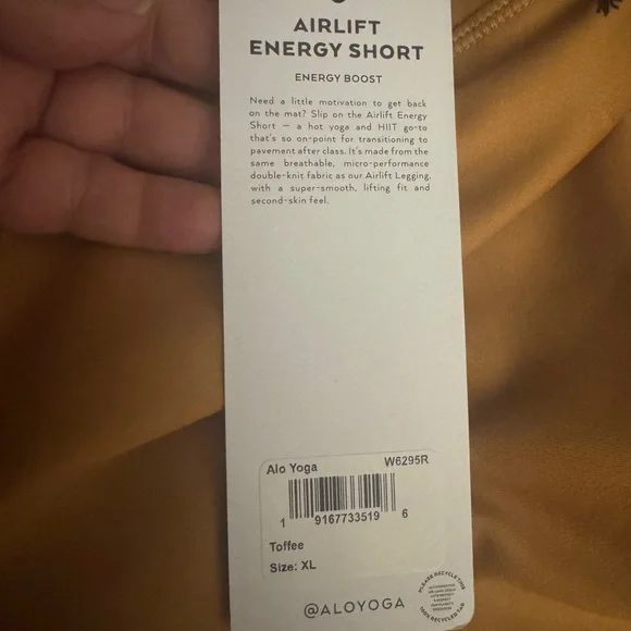 ALO Yoga Women's Brown Bike Shorts - Picture 6 of 6